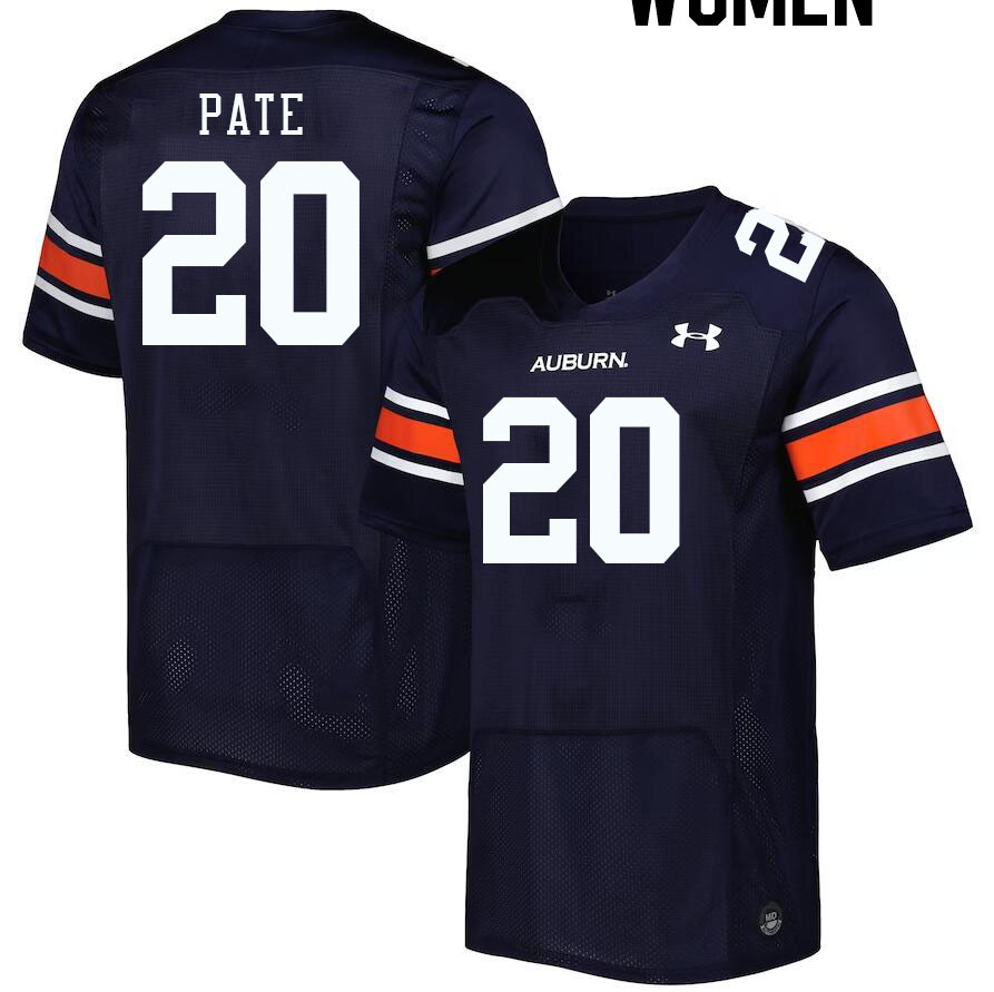 Women #20 Sawyer Pate Auburn Tigers College Football Jerseys Stitched-Navy
